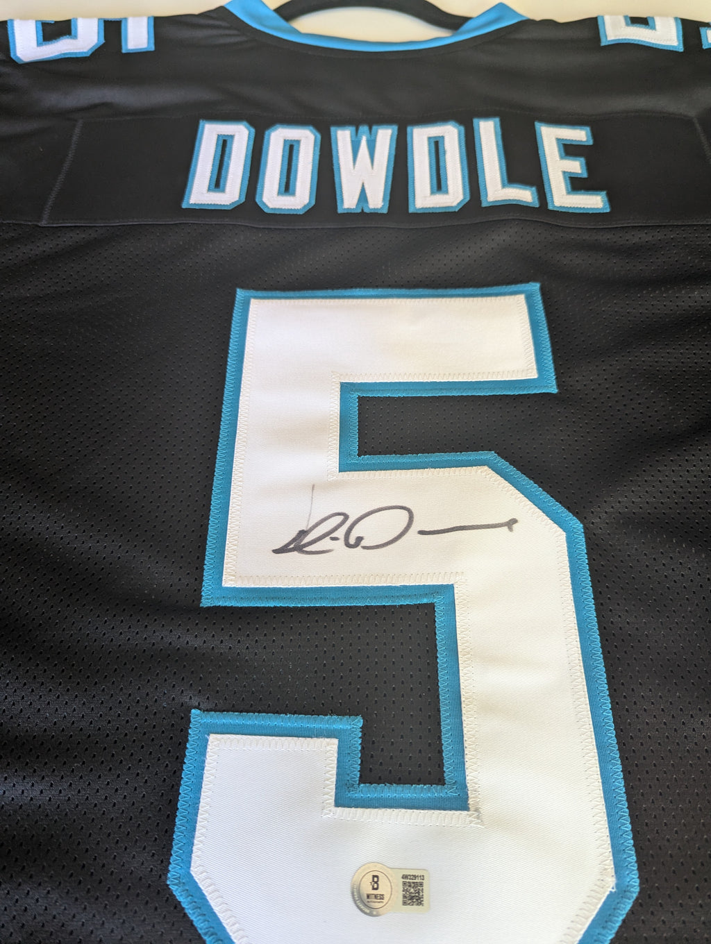 Signed Rico Dowdle Custom Jersey (Beckett)