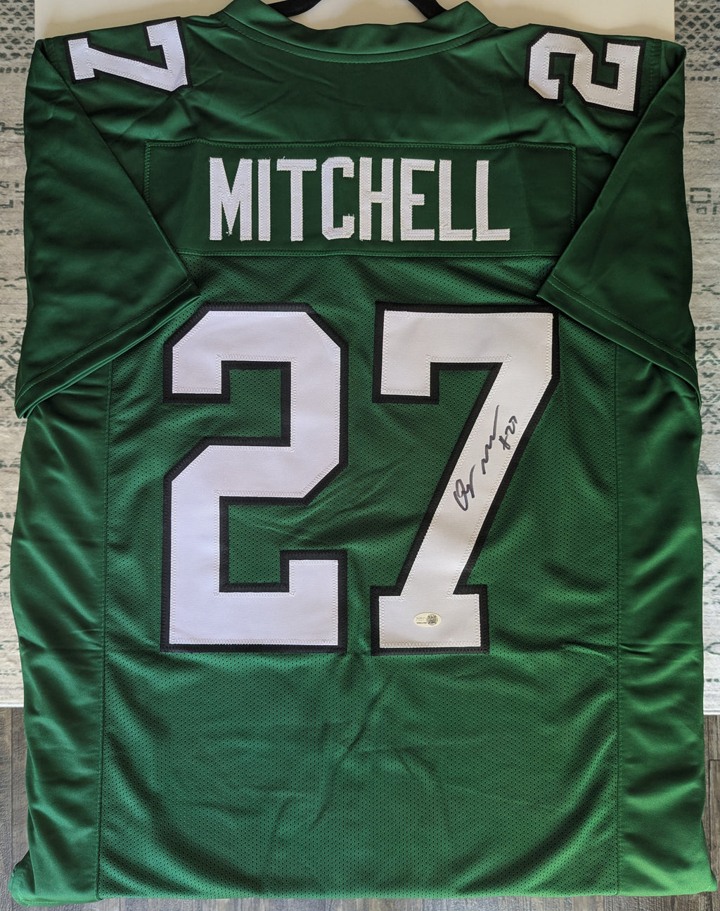 Signed Quinyon Mitchell Custom Jersey (JSA)