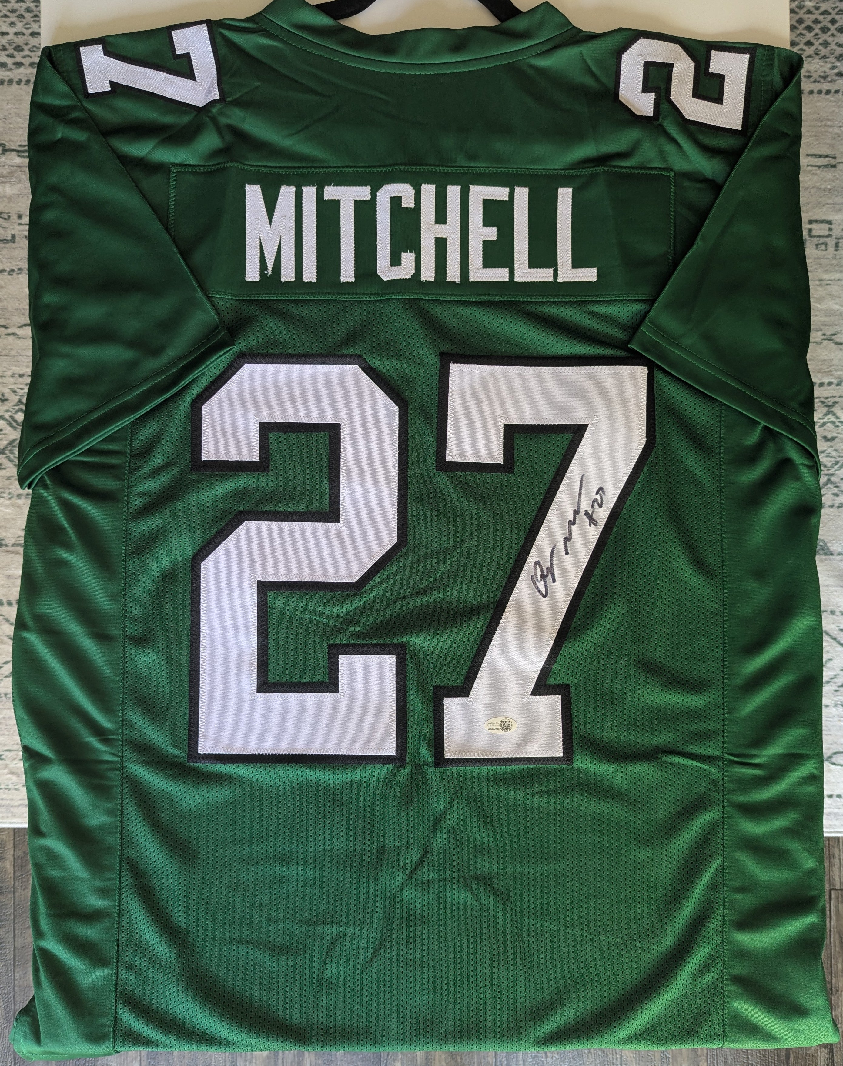 Signed Quinyon Mitchell Custom Jersey (JSA)