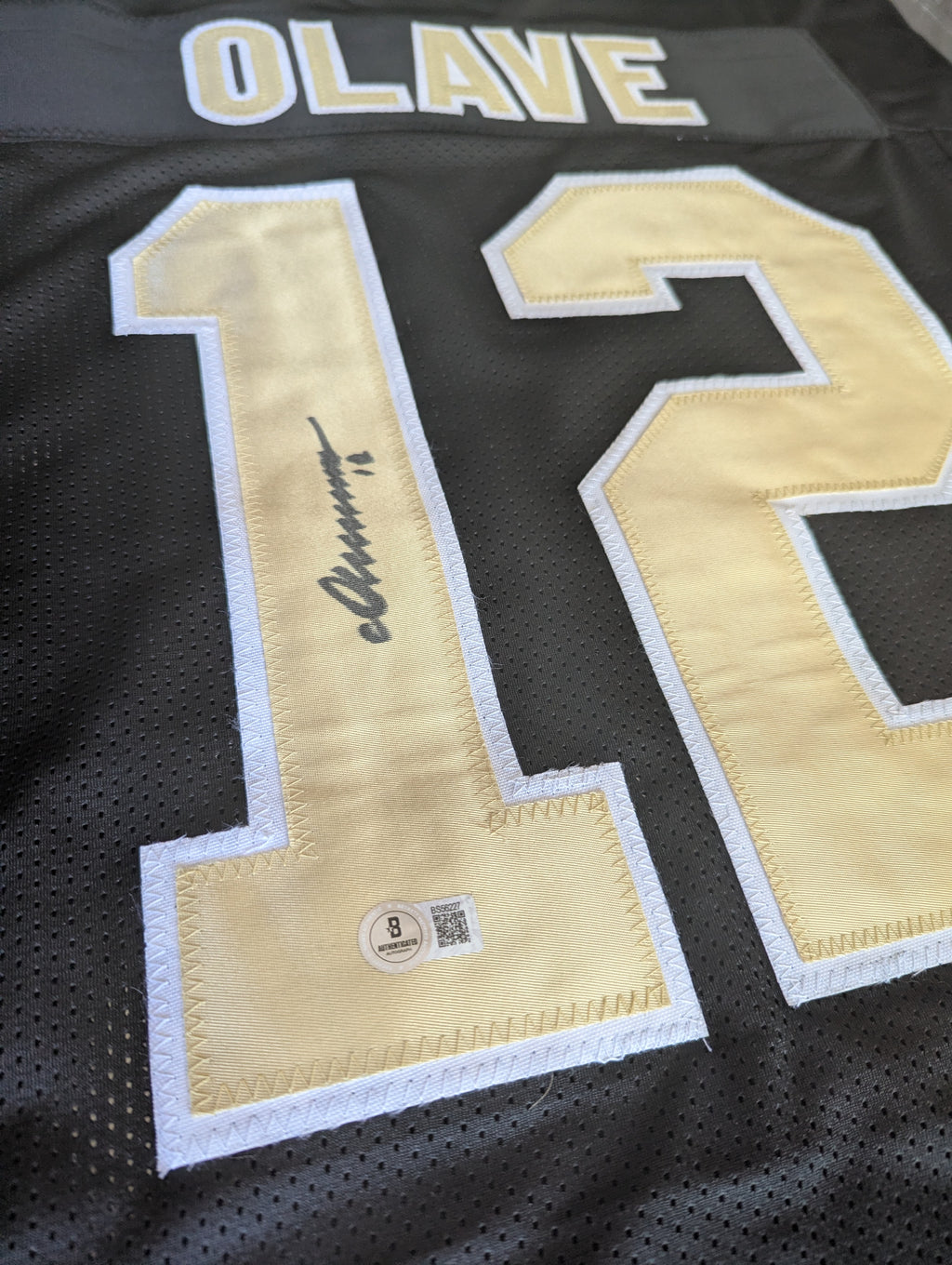 Signed Chris Olave Custom Jersey (Beckett)