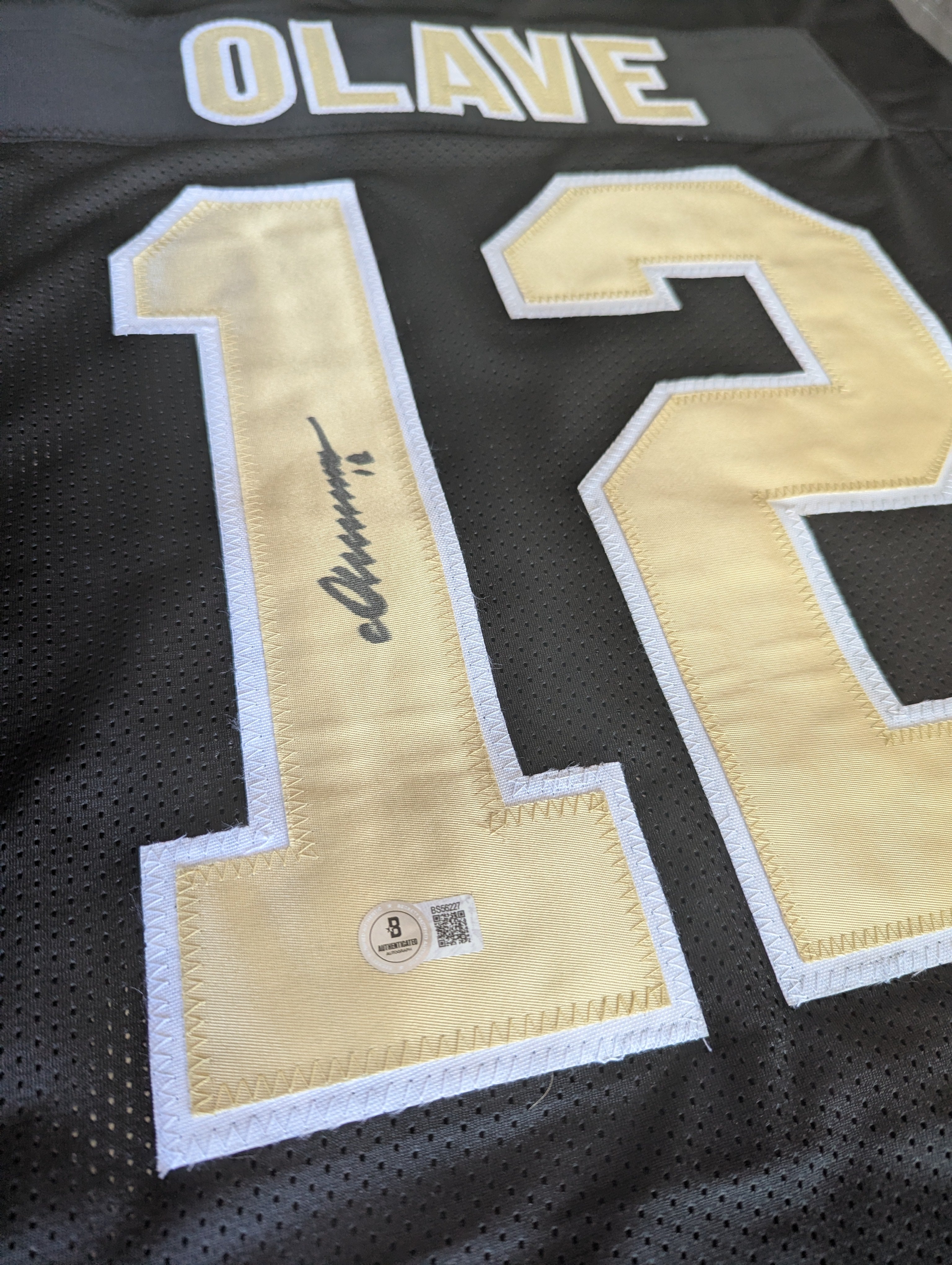 Signed Chris Olave Custom Jersey (Beckett)