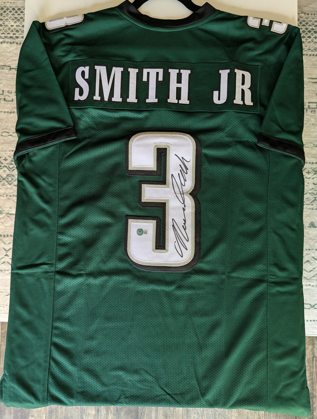 Signed Nolan Smith Jr Custom Jersey (Beckett)