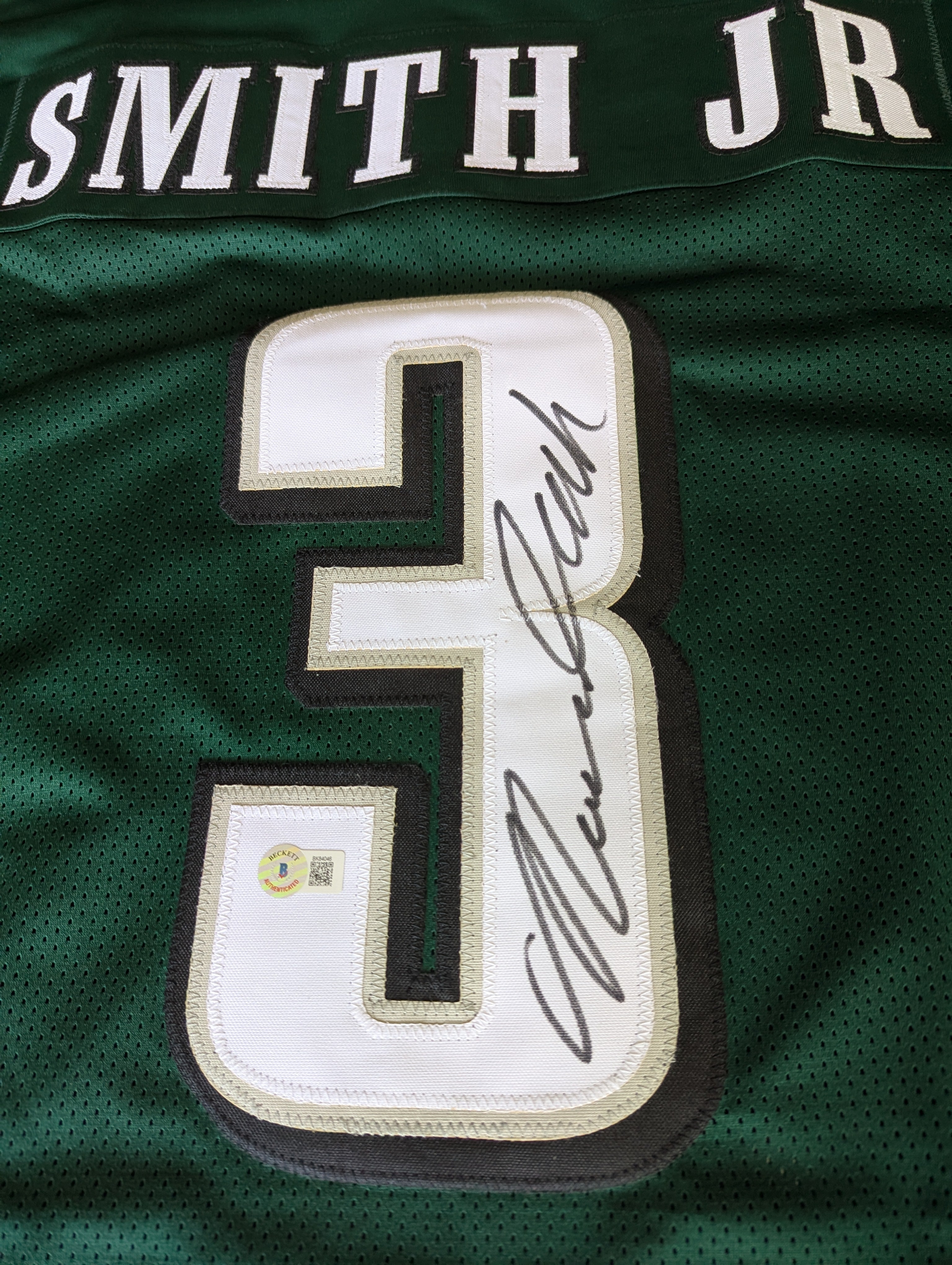 Signed Nolan Smith Jr Custom Jersey (Beckett)