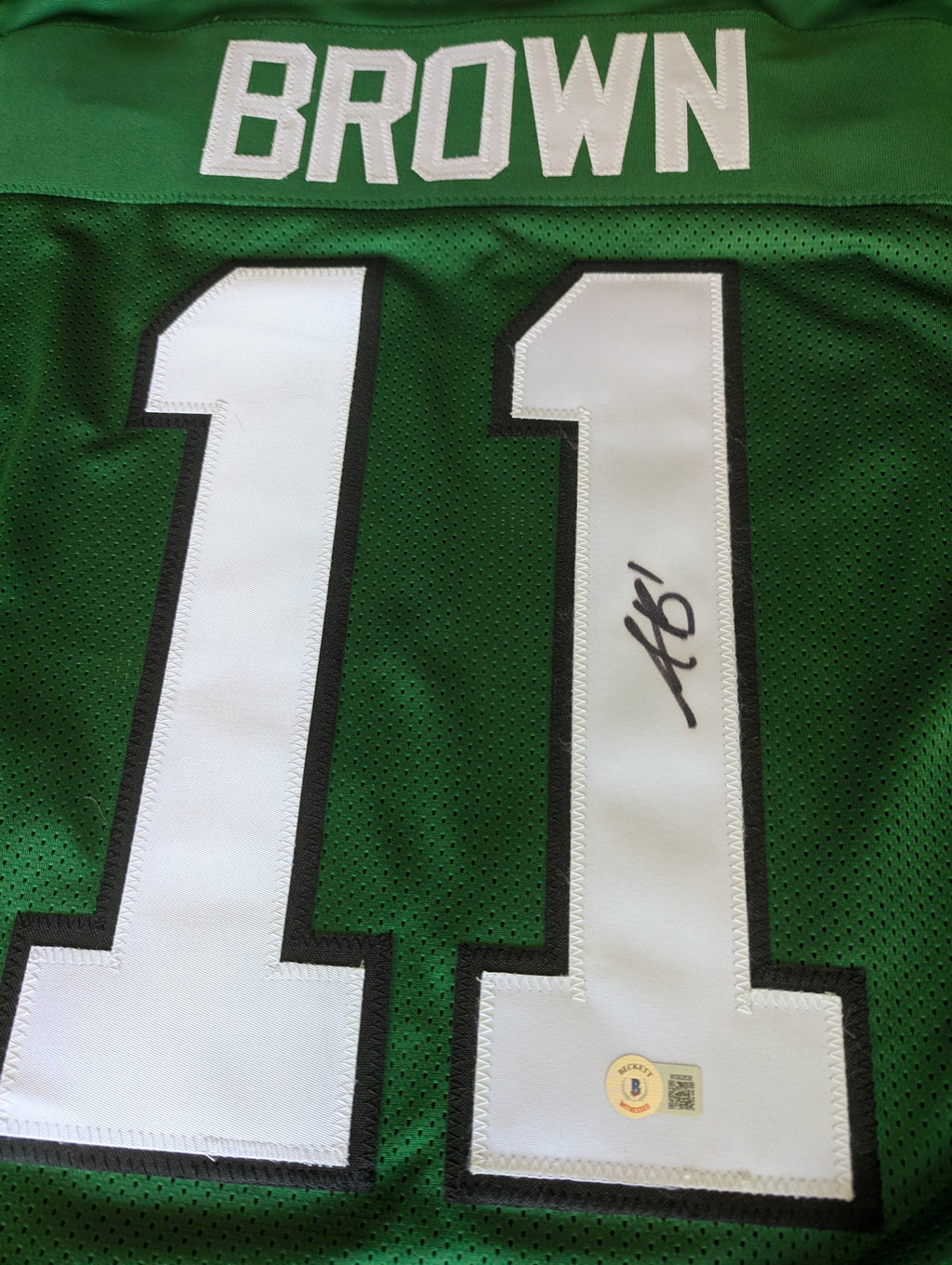 Signed AJ Brown Custom Jersey (Beckett)