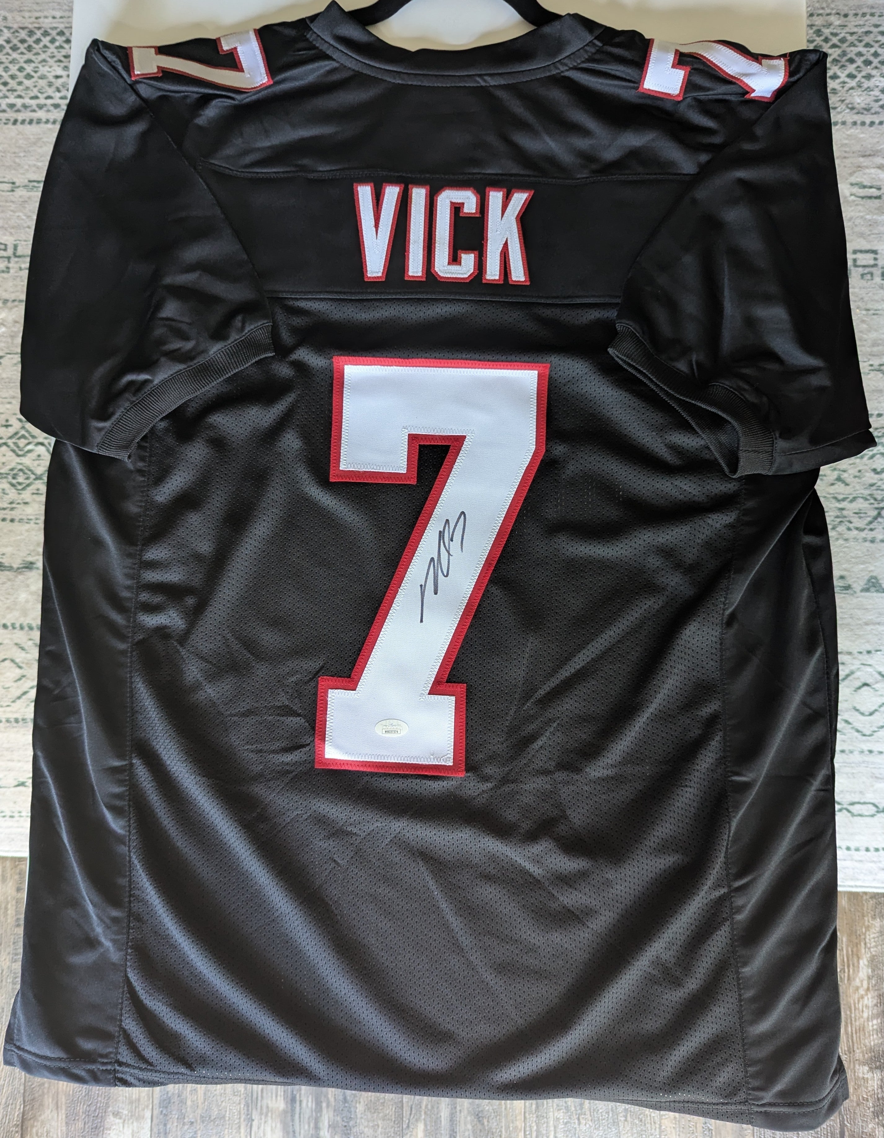 Signed Mike Vick Custom Jersey (JSA)