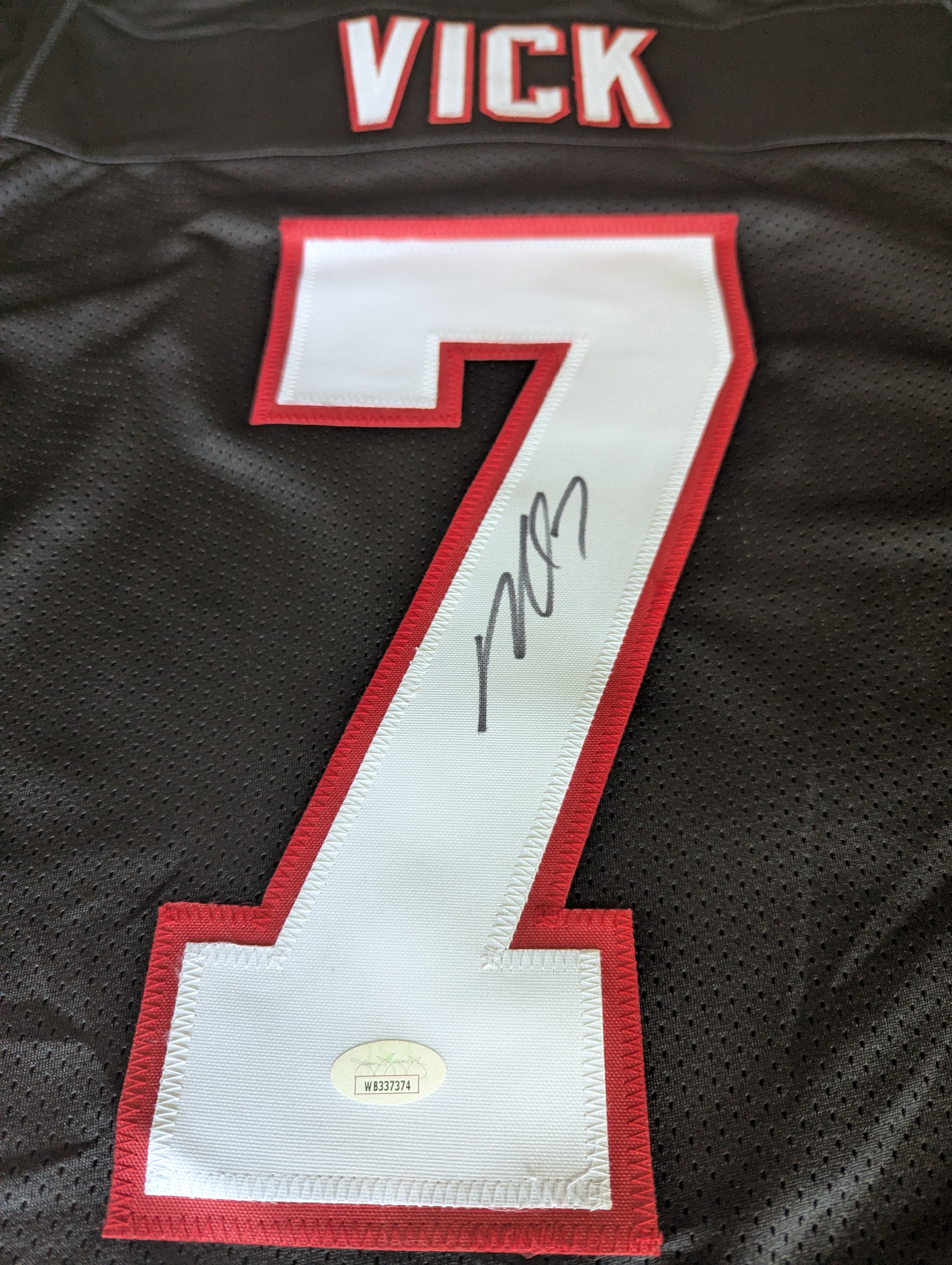 Signed Mike Vick Custom Jersey (JSA)