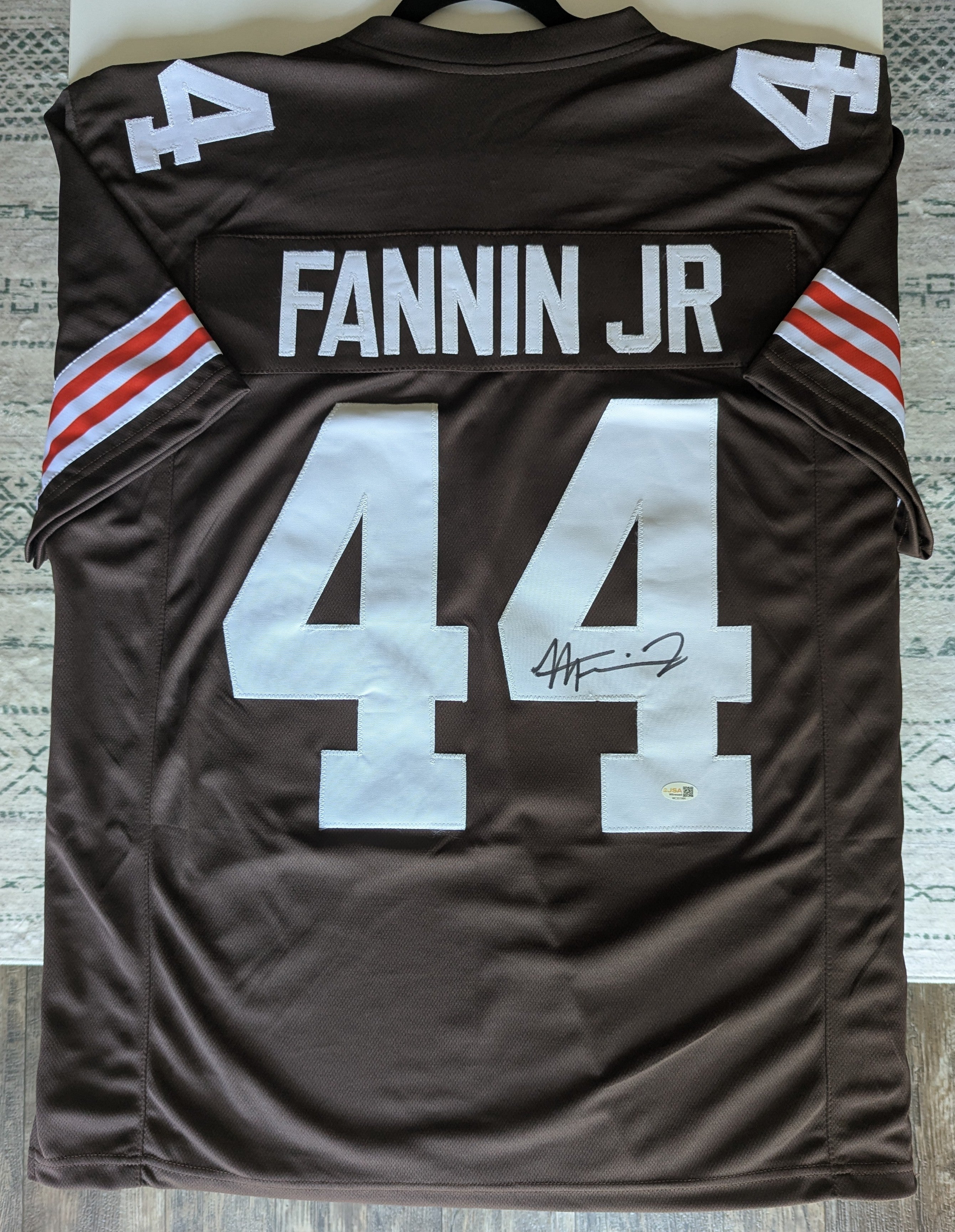 Signed Harold Fannin Jr Custom Jersey (JSA)