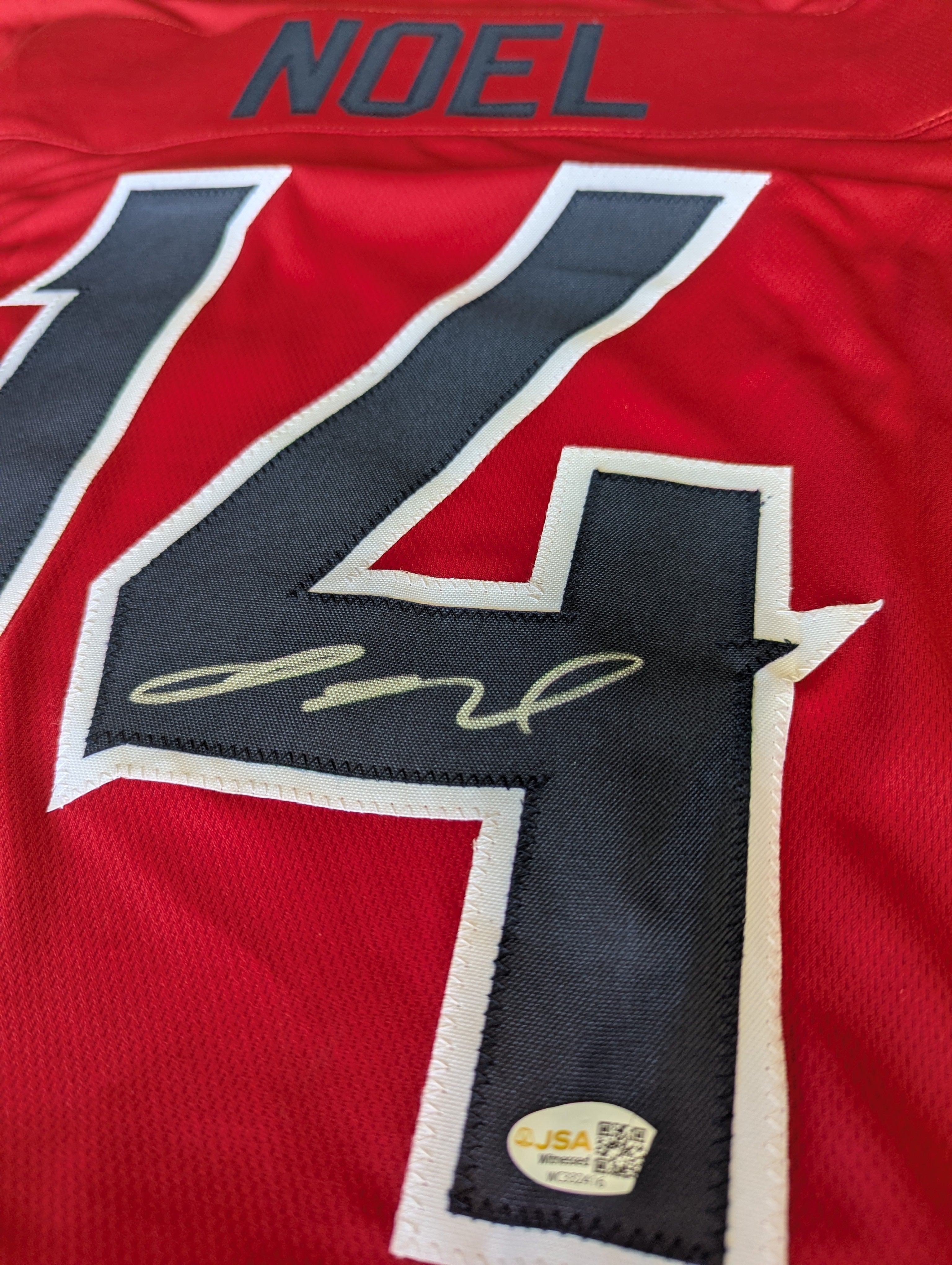 Signed Jaylin Noel Custom Jersey (JSA)