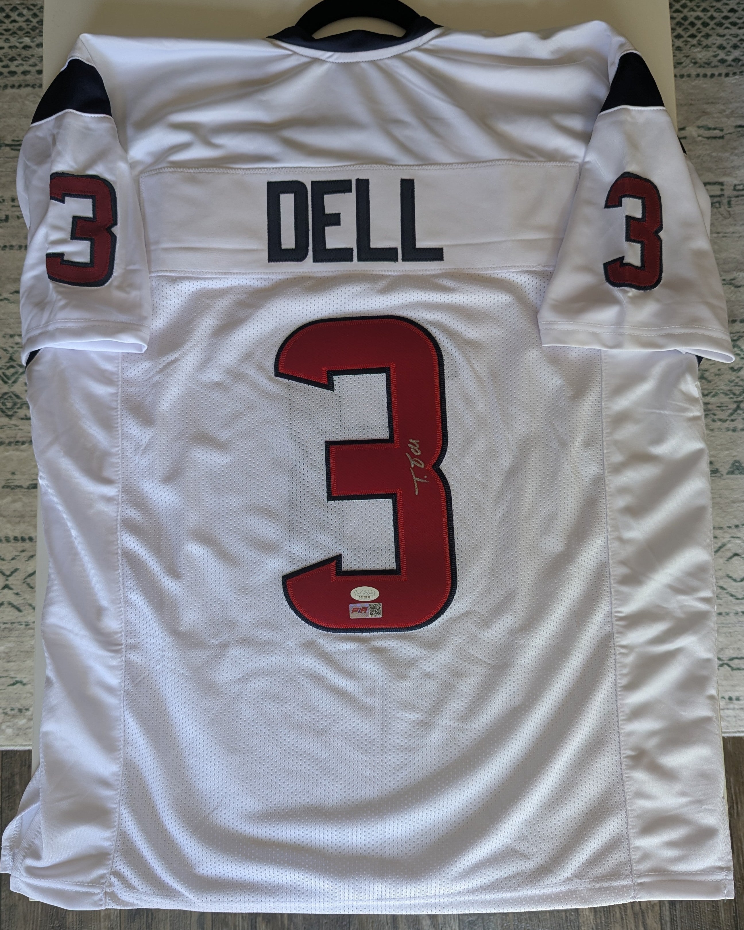 Signed Tank Dell Custom Jersey (JSA)