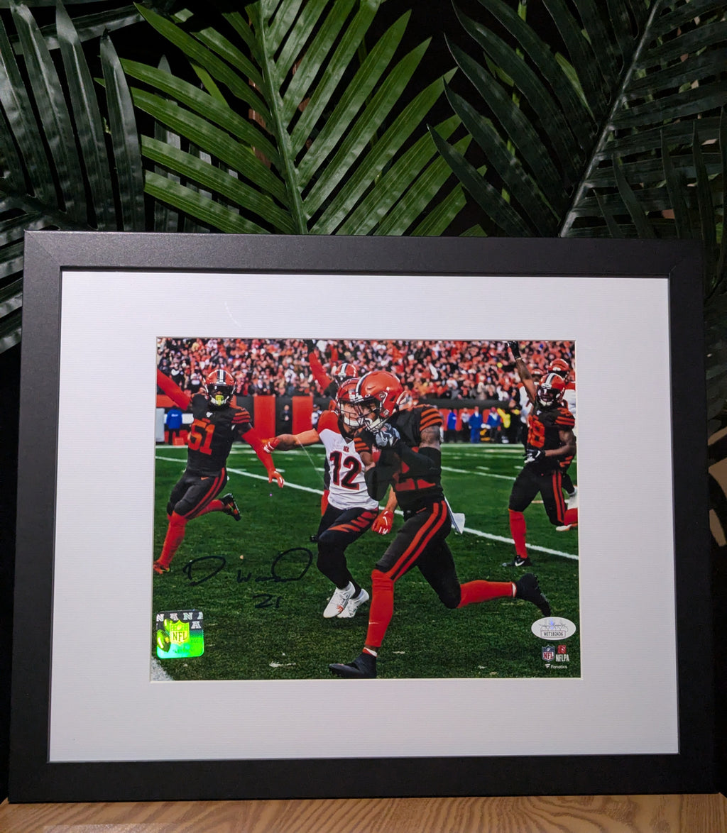 Signed Denzel Ward 8x10 (JSA)