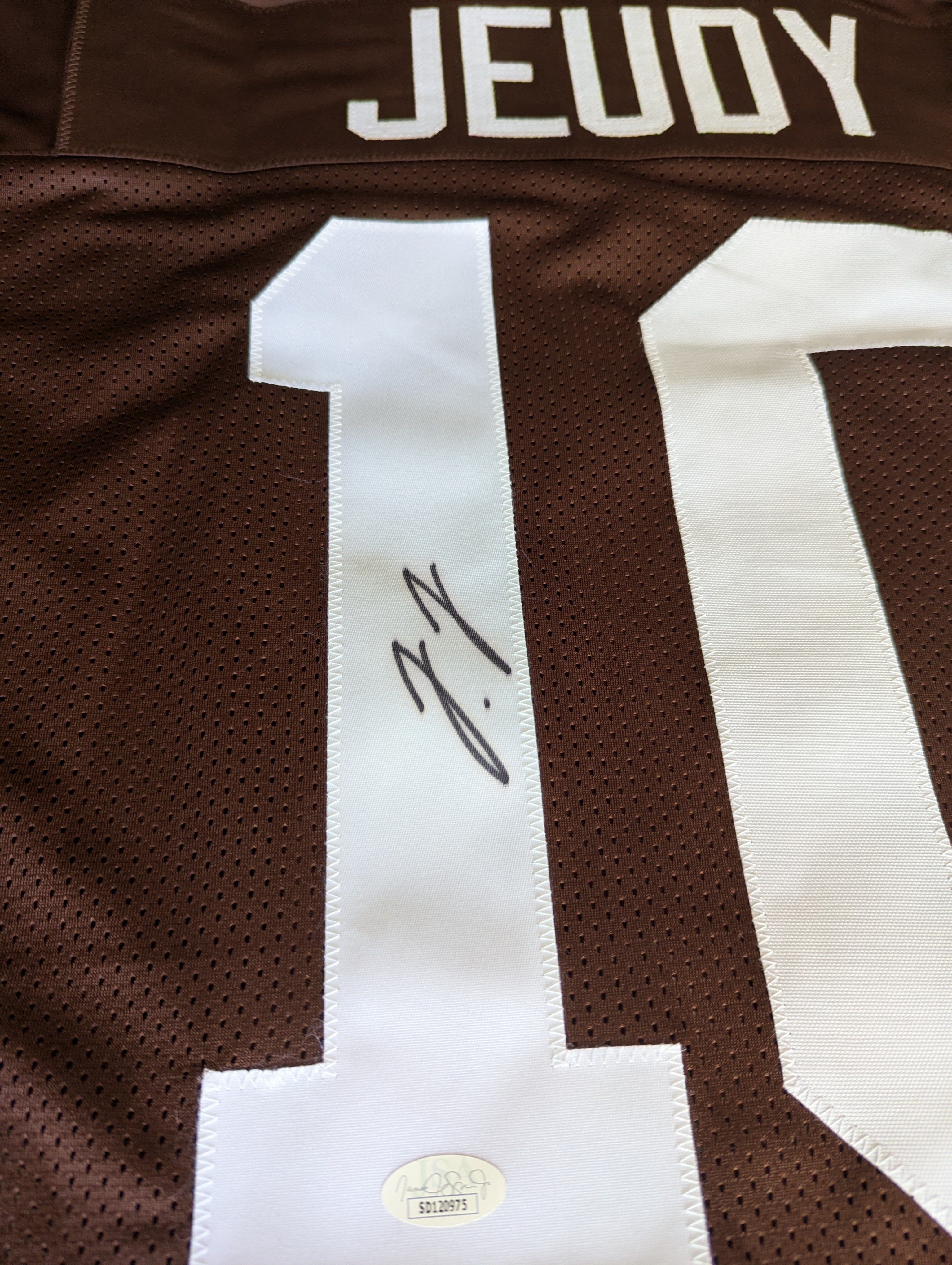 Signed Jerry Jeudy Custom Jersey (JSA)