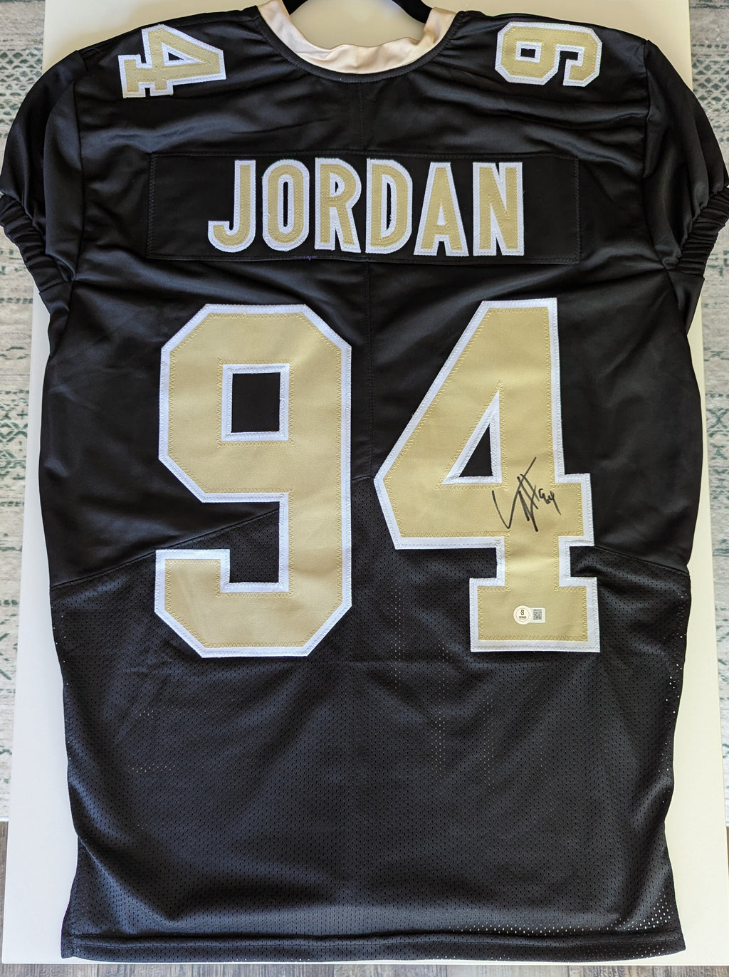 Signed Cam Jordan Custom Jersey (Beckett)