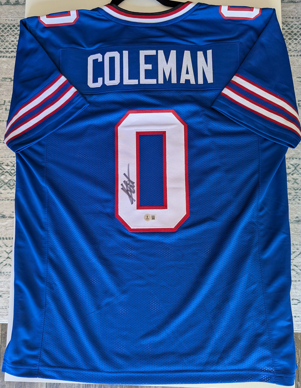 Signed Keon Coleman Custom Jersey (Beckett)