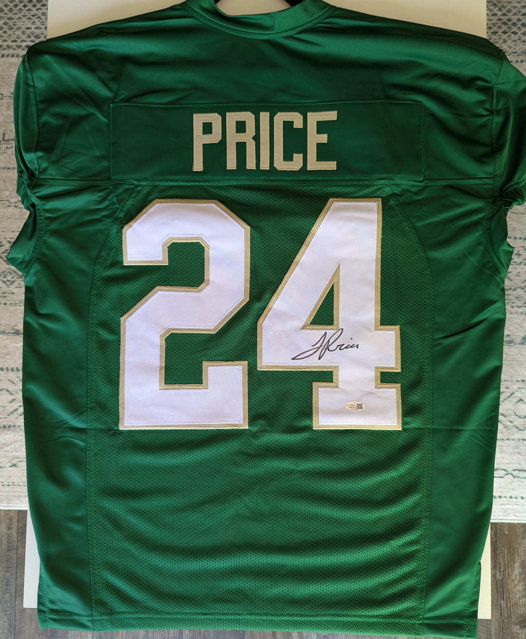 Signed Jadarian Price Custom Jersey (JSA)