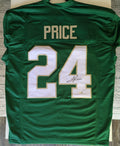 Signed Jadarian Price Custom Jersey (JSA)