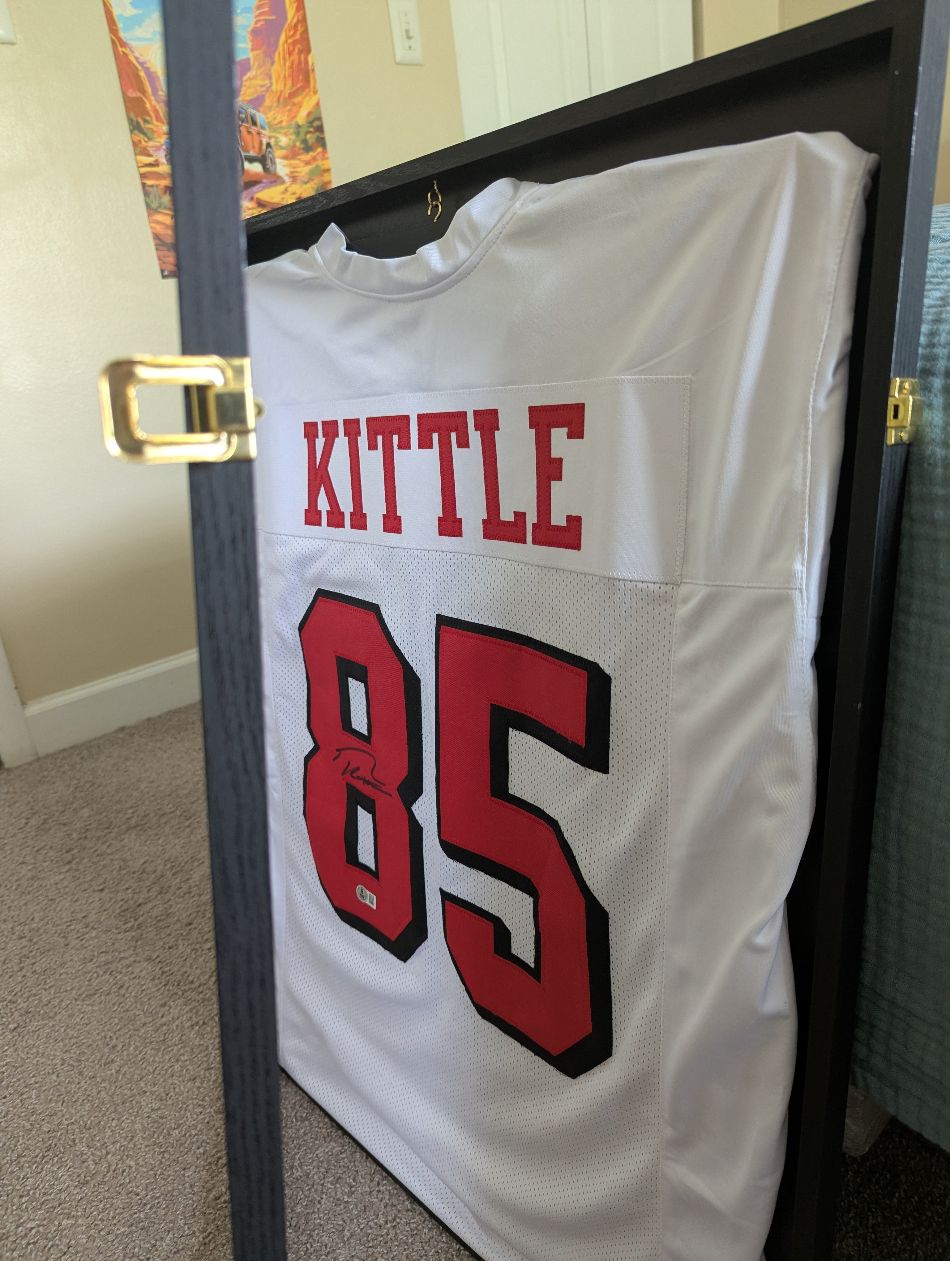 Signed George Kittle Custom Jersey (Beckett)