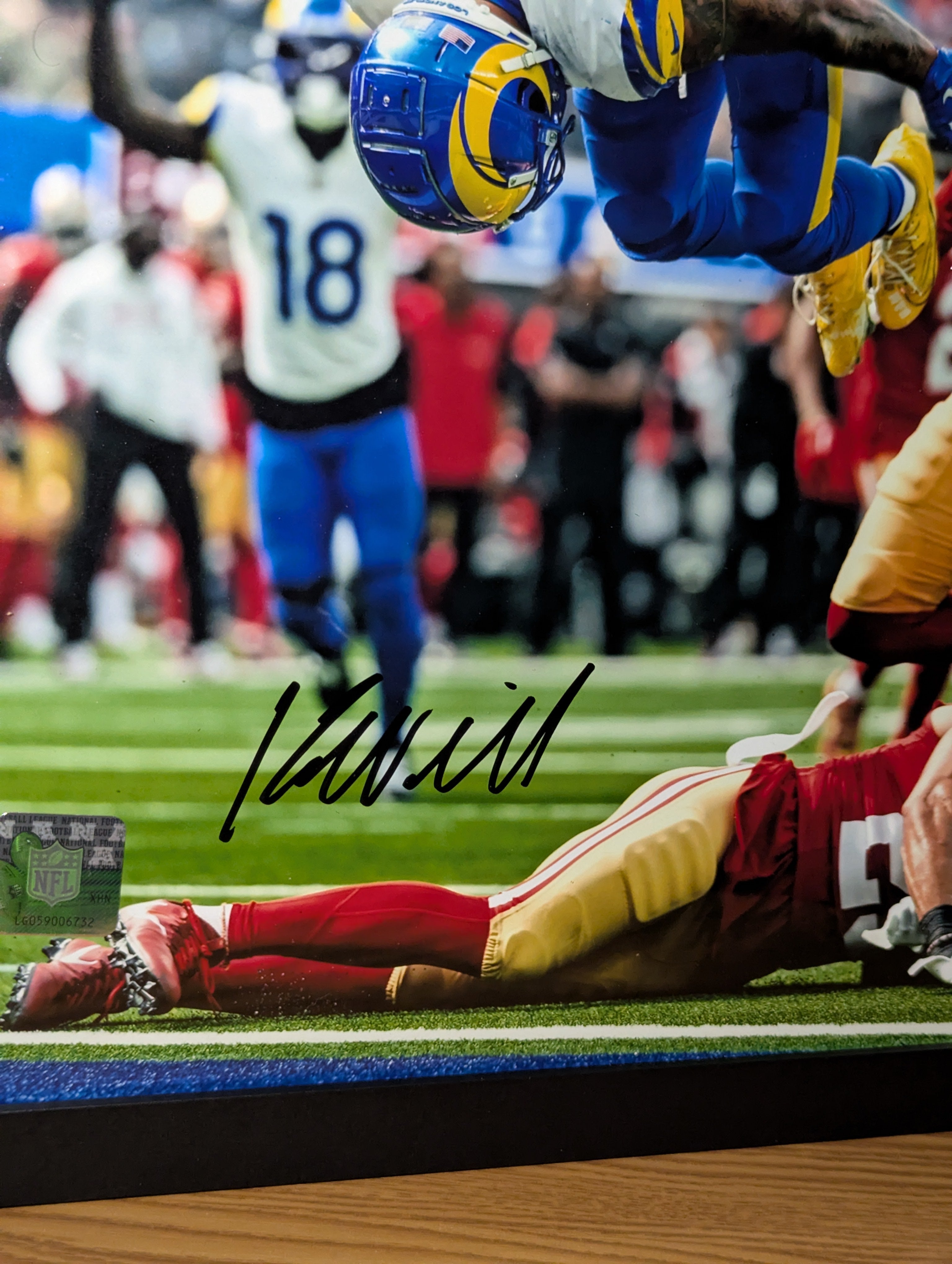 Signed Kyren Williams 11x14 (Beckett)