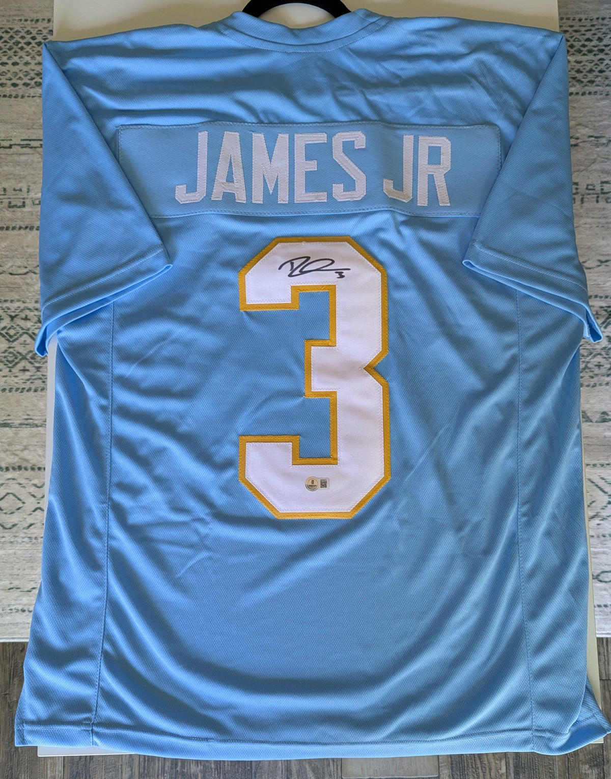 Signed Derwin James Chargers Custom Jersey (Beckett)