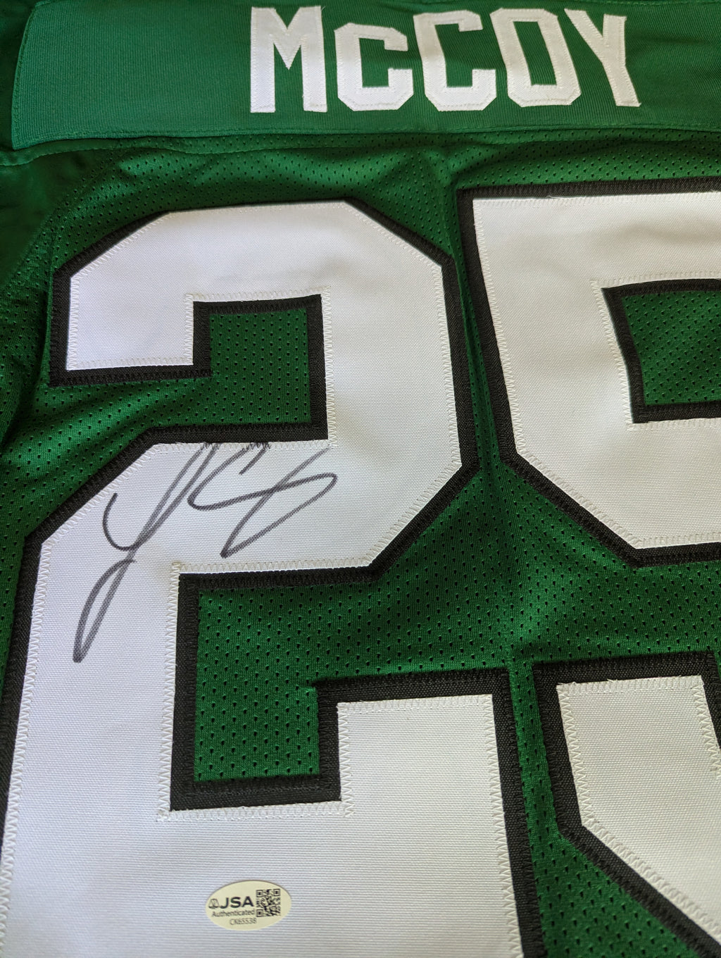 Signed LeSean McCoy Custom Jersey (JSA)