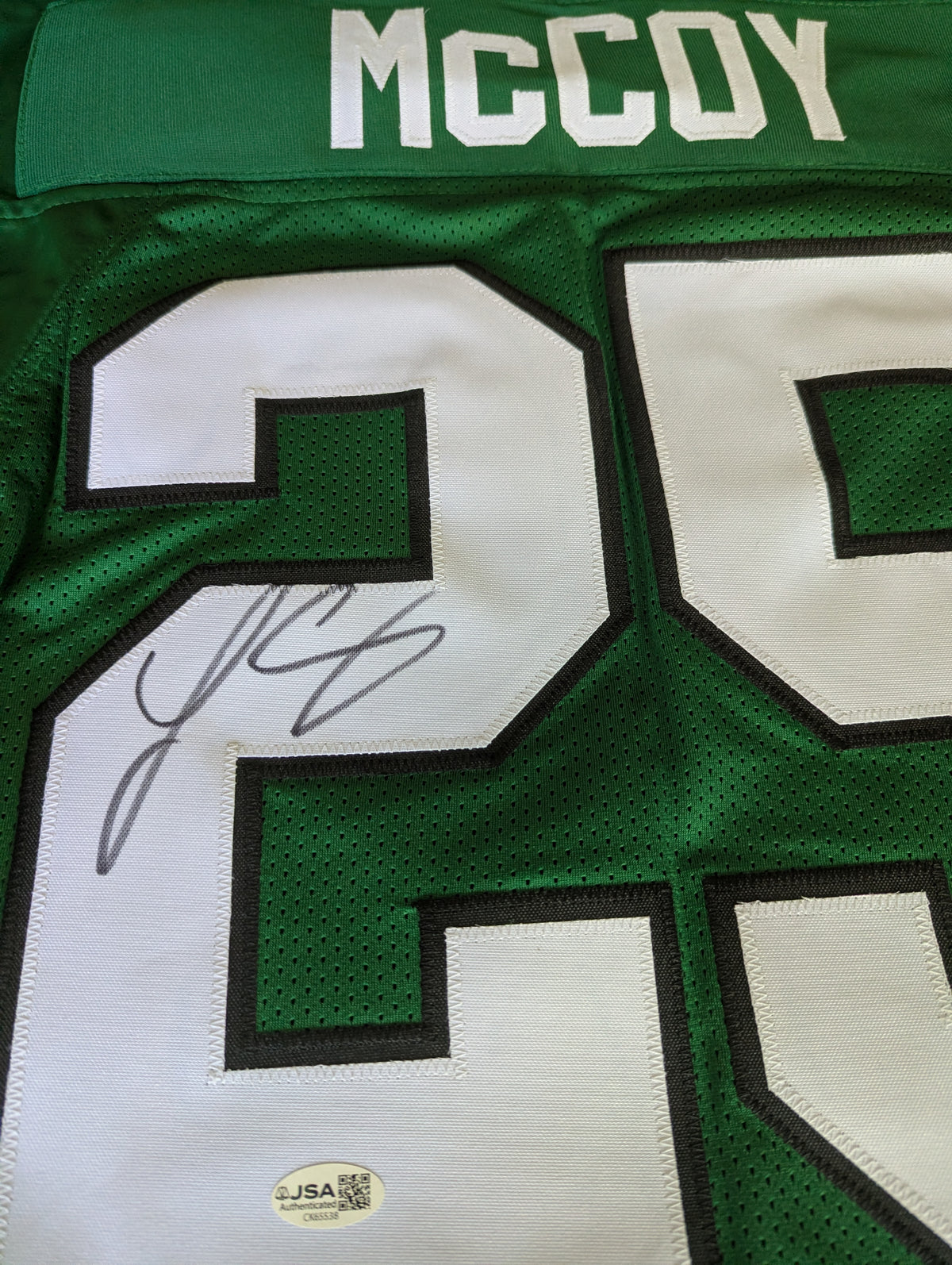 Signed LeSean McCoy Custom Jersey (JSA)