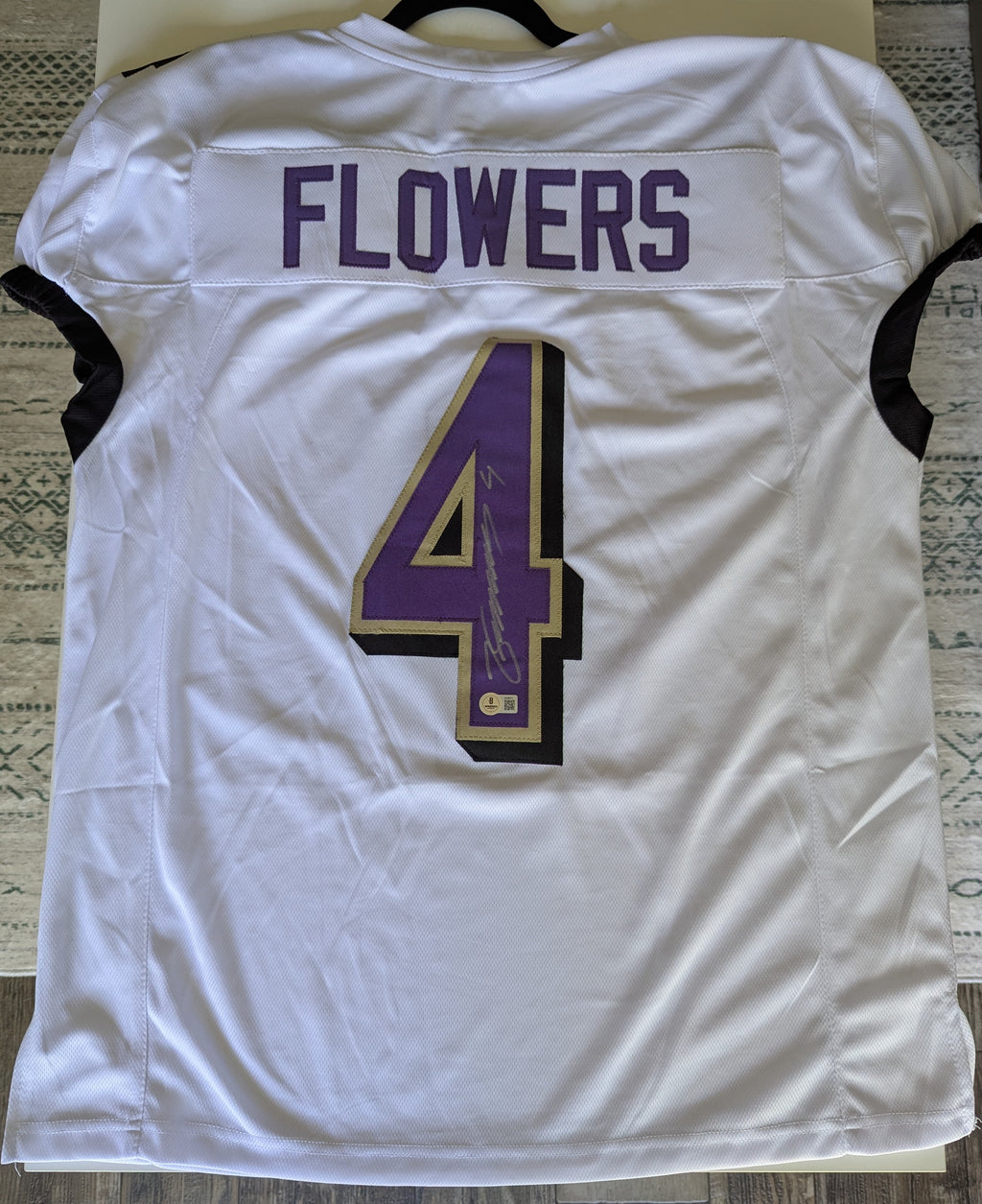 Signed Zay Flowers Custom Jersey (Beckett)