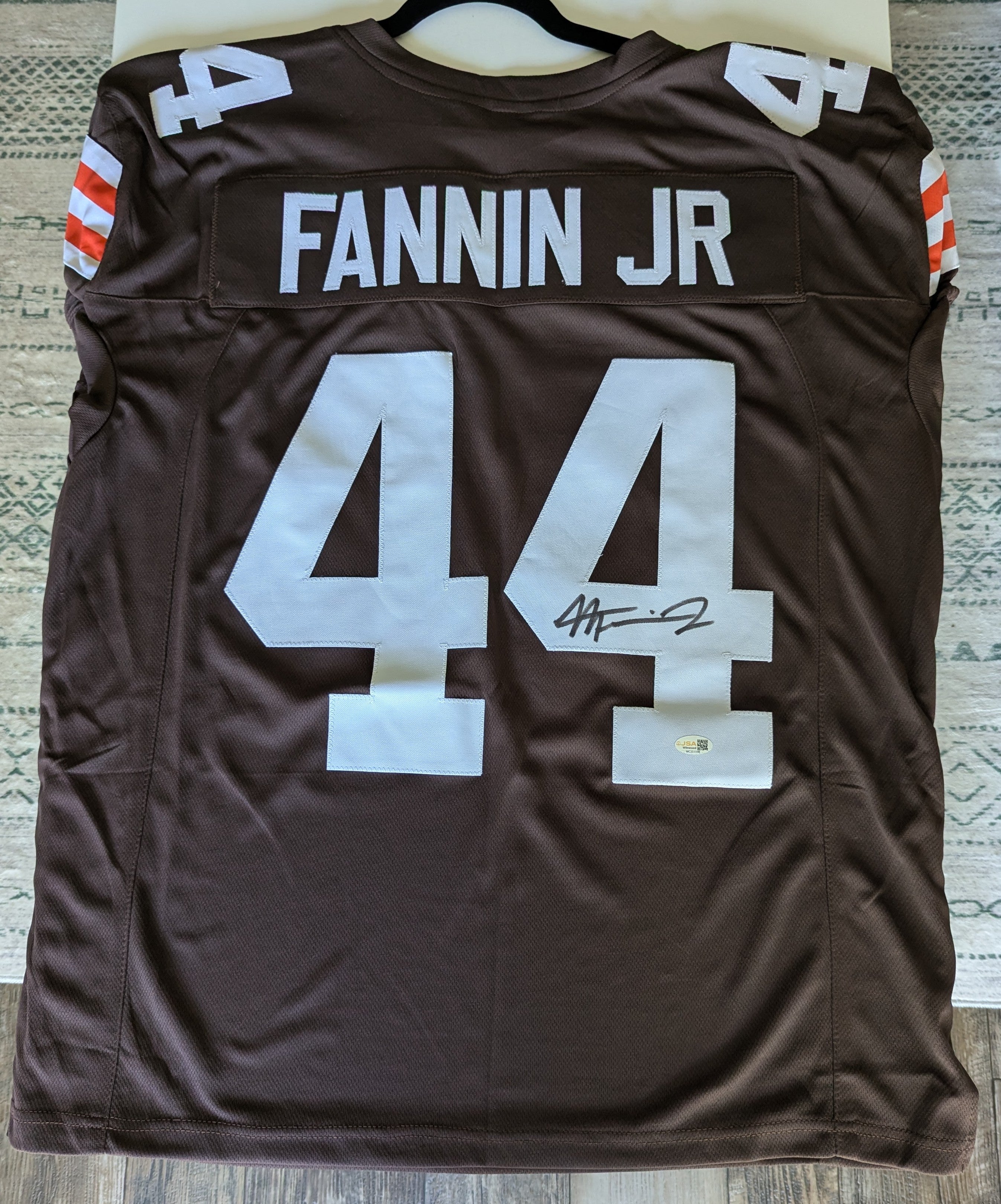 Signed Harold Fannin Jr Custom Jersey (JSA)