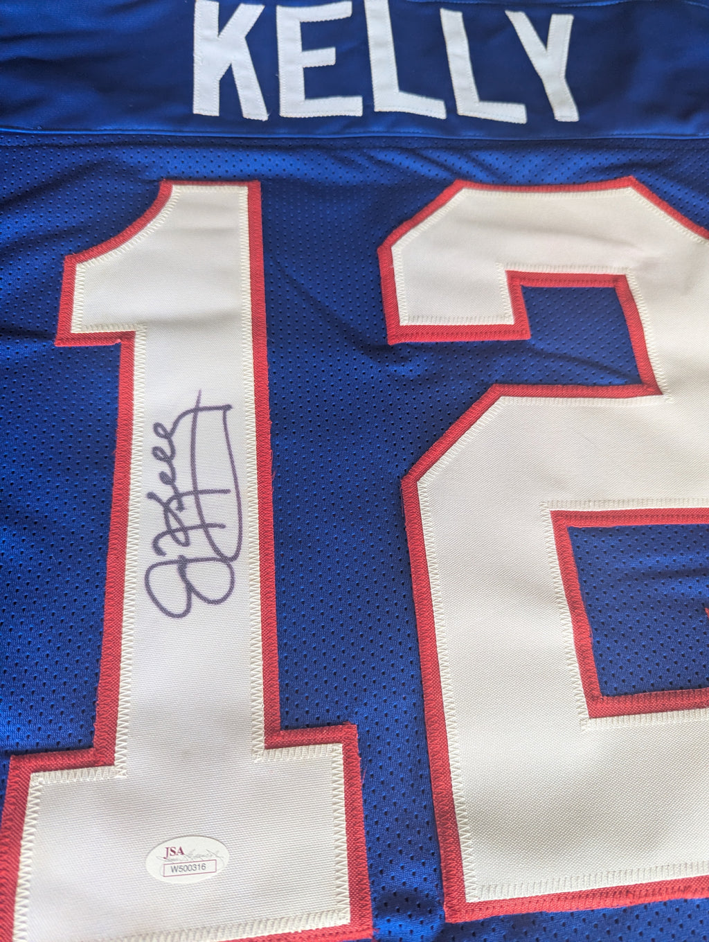 Signed Jim Kelly Custom Jersey (JSA)