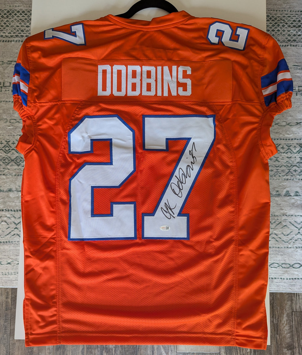 Signed J.K. Dobbins Custom Jersey (JSA)