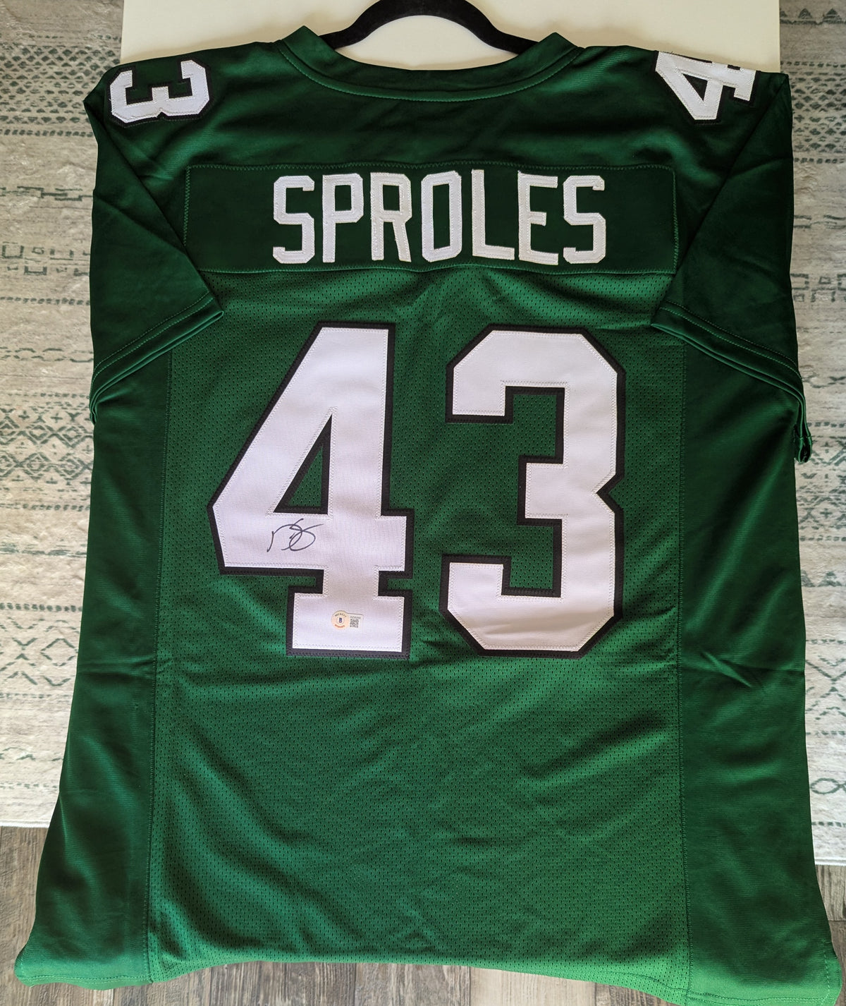 Signed Darren Sproles Custom Jersey (Beckett)