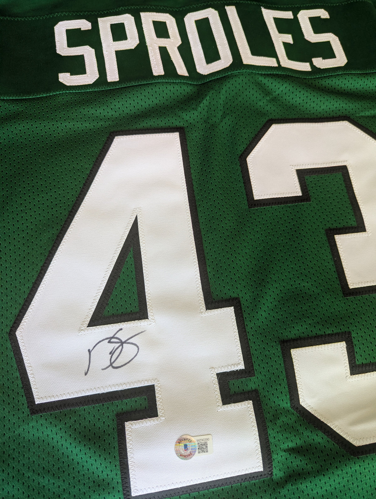Signed Darren Sproles Custom Jersey (Beckett)