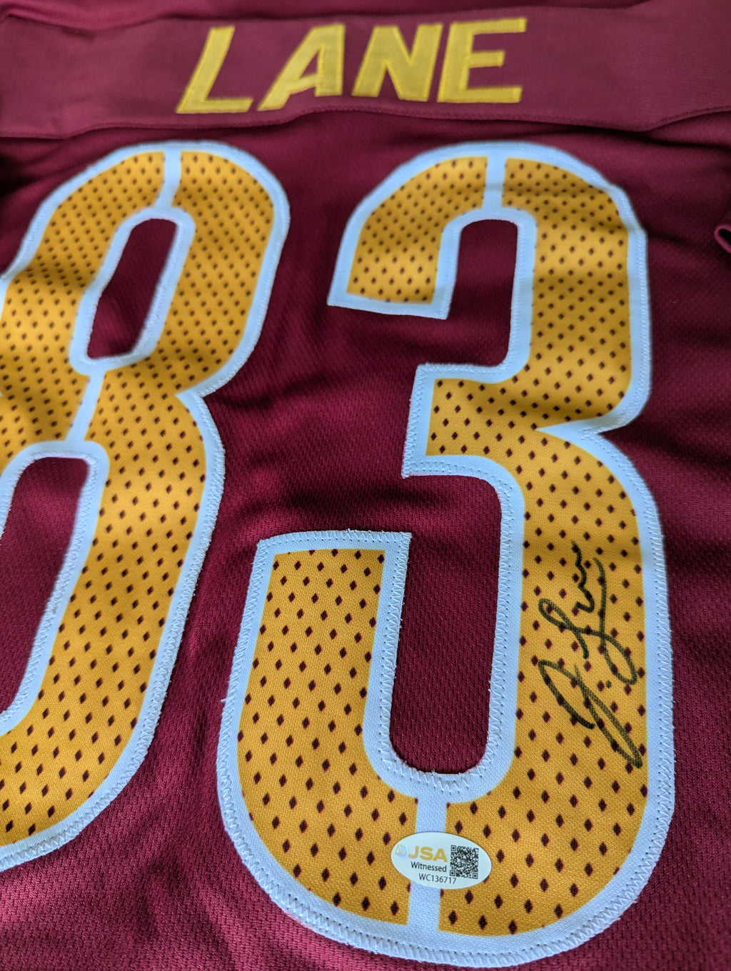 Signed Jaylin Lane Custom Jersey (JSA)