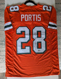 Signed Clinton Portis Custom Jersey (Beckett)