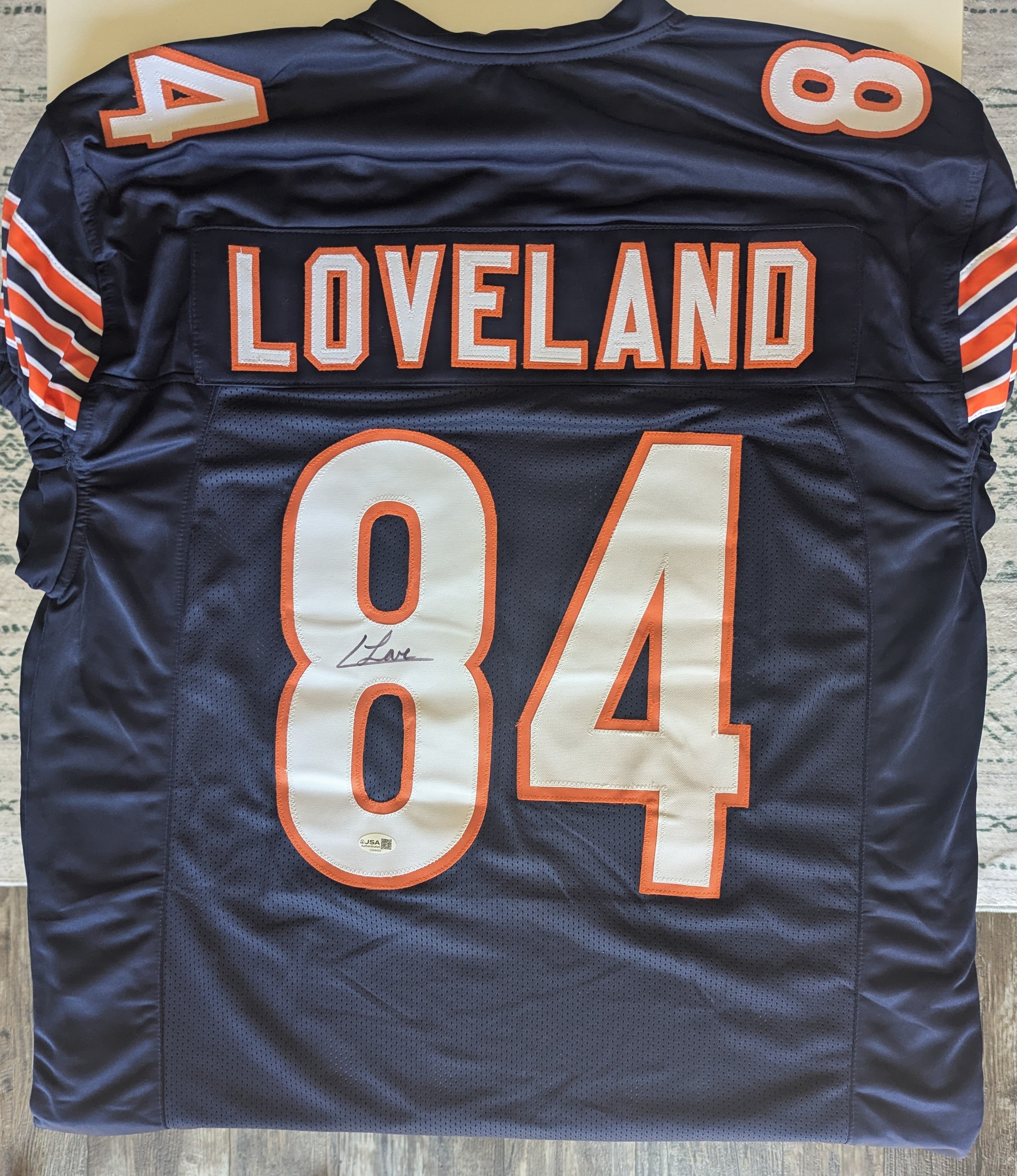 Signed Colston Loveland Custom Jersey (JSA)