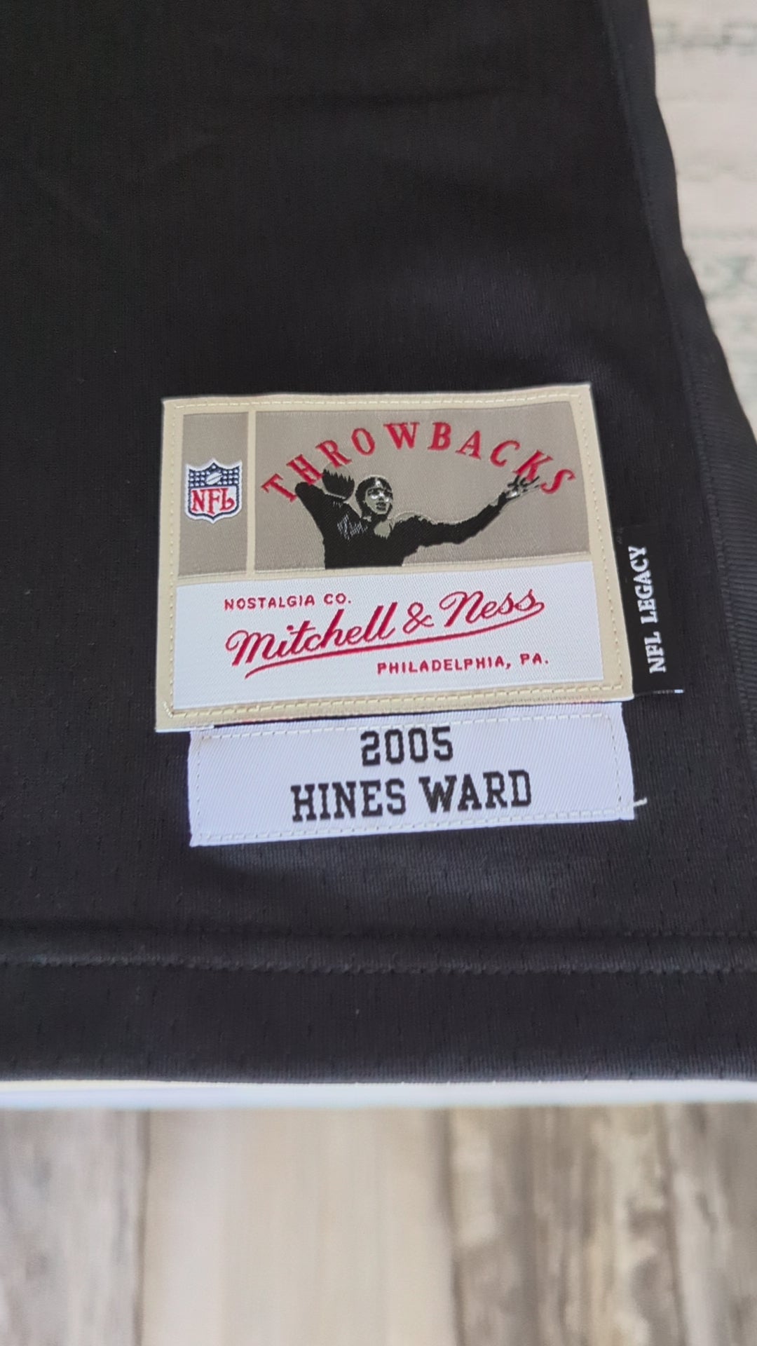 Signed Hines Ward Mitchell & Ness Jersey (Fanatics)